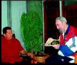 <b>BANDERA CUBANA  </b>Rojo, azul y blanco para entonar con Ch�vez. Octubre del 2007.