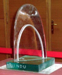 Trofeo oficial de la Liga Nacional de Debate Universitario