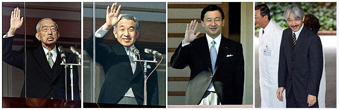 Tres generaciones de la familia imperial japonesa. De izquierda a derecha: el emperador Hirohito, fallecido en 1989; su hijo y actual emperador, Akihito; y los hijos de �ste, el pr�ncipe heredero Naruhito y el pr�ncipe Akishino, padre del reci�n nacido.