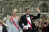 El Pr�ncipe heredero Haakon y Mette-Marit, su esposa