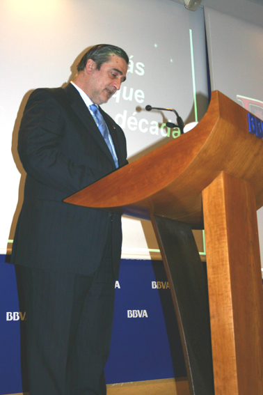 Carlos Fuente en el acto inaugural del X Aniversario