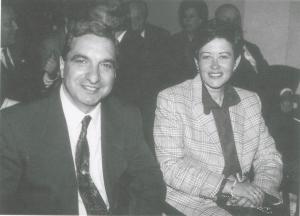 Con su mujer, Isabel, en 1993